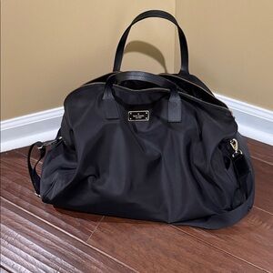 Kate Spade Black Nylon Duffle Bag